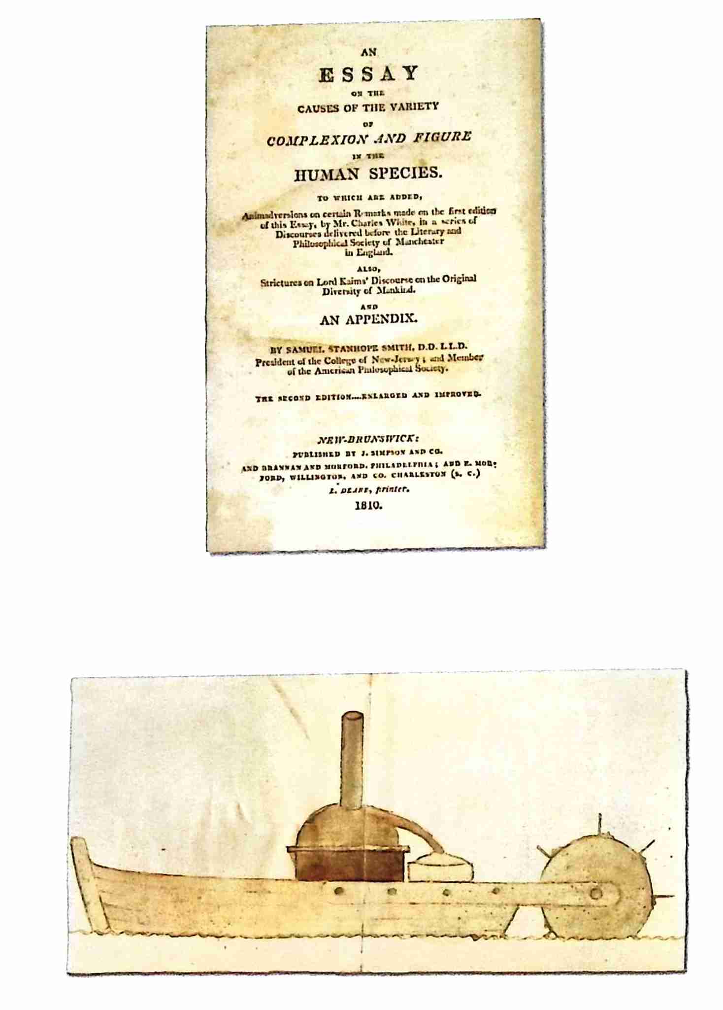 Title page and steam ship