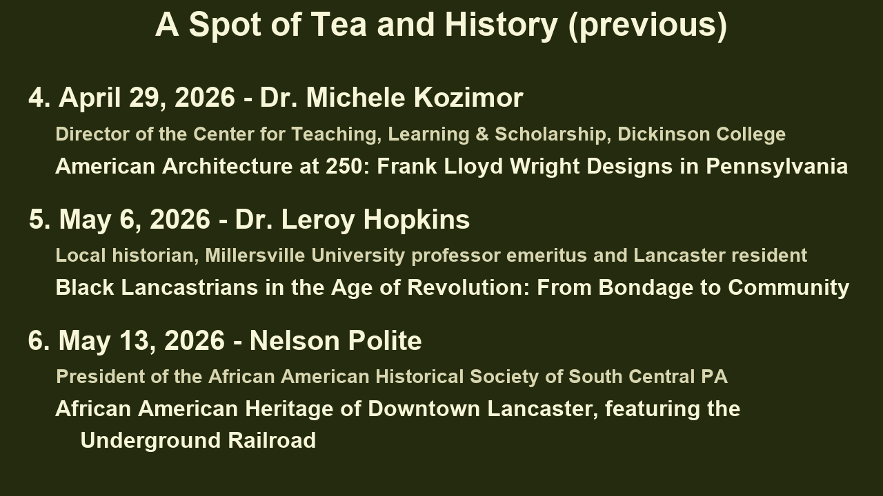 Previous presentations