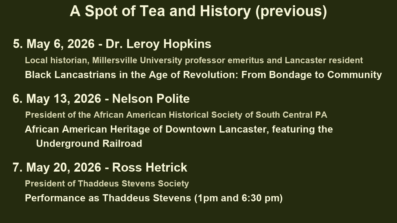 Previous presentations