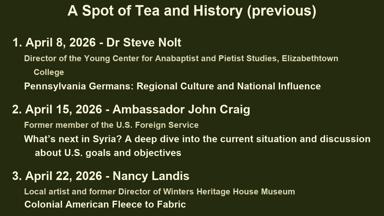 Previous presentations